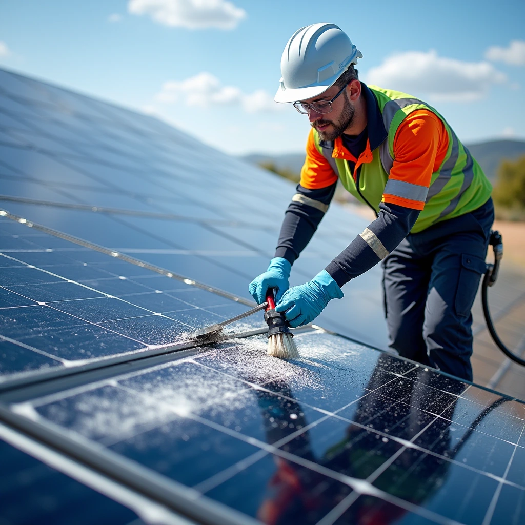 restauration des panneaux solaires